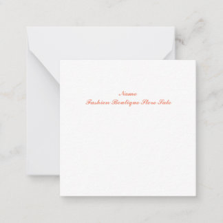 Correspondance Carte de note plate