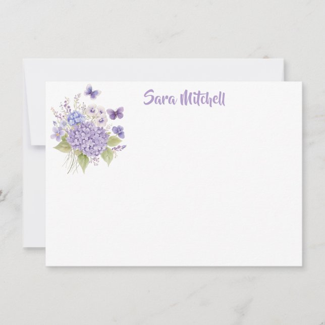 Correspondance Carte de note plate (Devant)