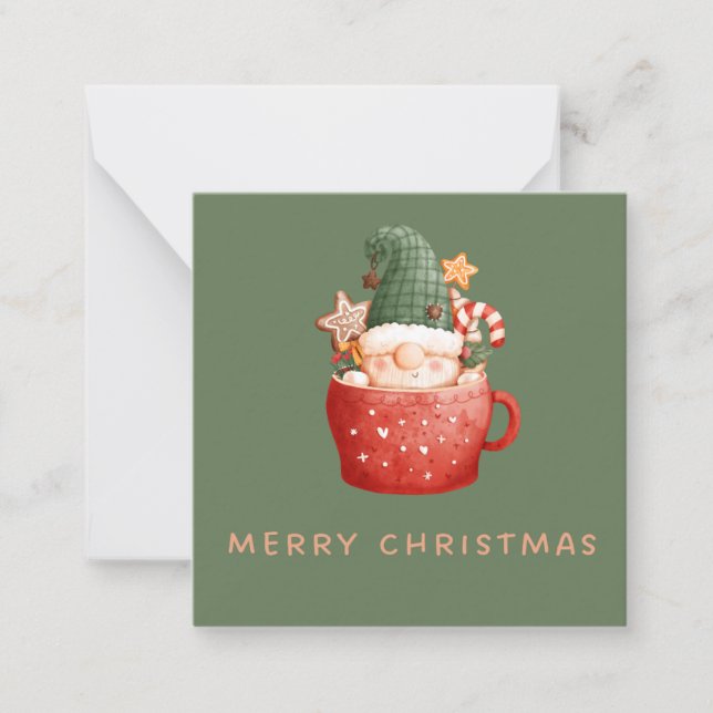 Correspondance Carte de note plate de 2,5" x 2,5" (Devant)