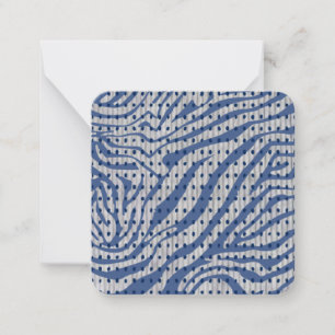 Correspondance Carte de note rayée bleue et pointillée