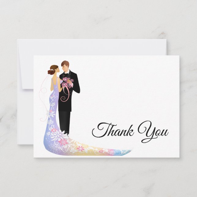 Correspondance Carte de note Remerciements Plat (Devant)