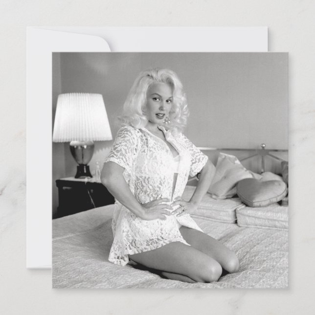 Correspondance Carte de note Retro "Relaxing on the Bed" (Devant)