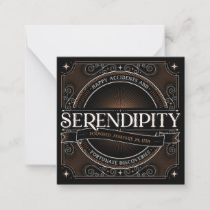 Correspondance Carte de note Serendipity
