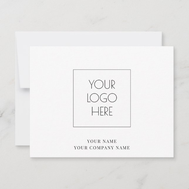 Correspondance Carte de note simple Logo (Devant)