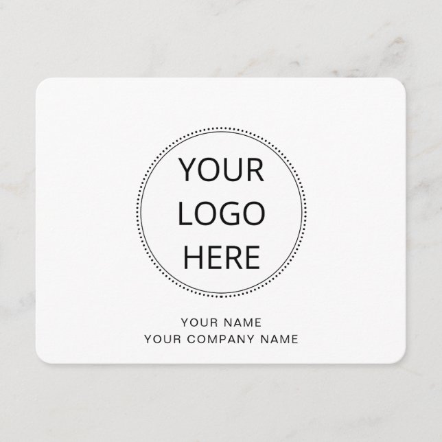 Correspondance Carte de note simple logo (Devant)