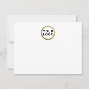 Correspondance Carte de note simple Logo personnalisée