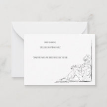 Carte de note sur la santé mentale