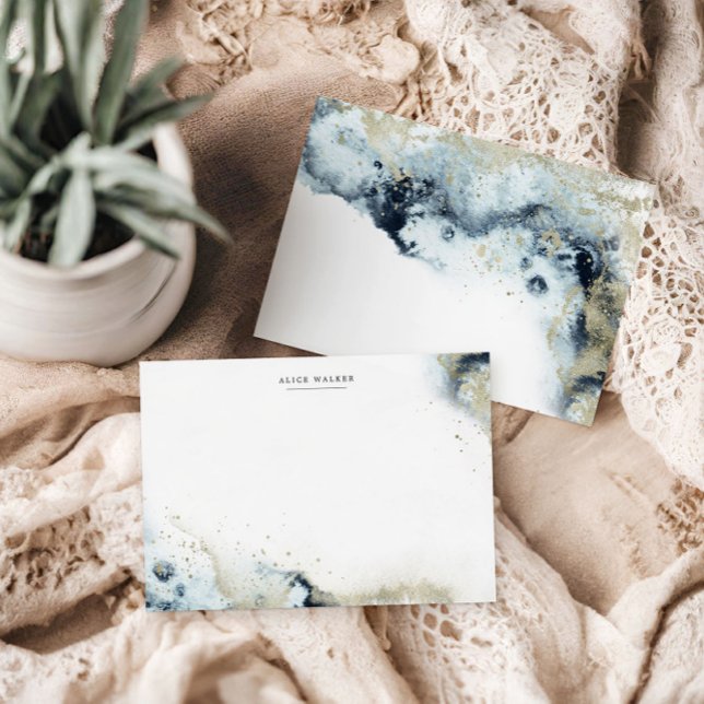 Correspondance Carte de note sur les ondulations et la papeterie  (Créateur téléchargé)