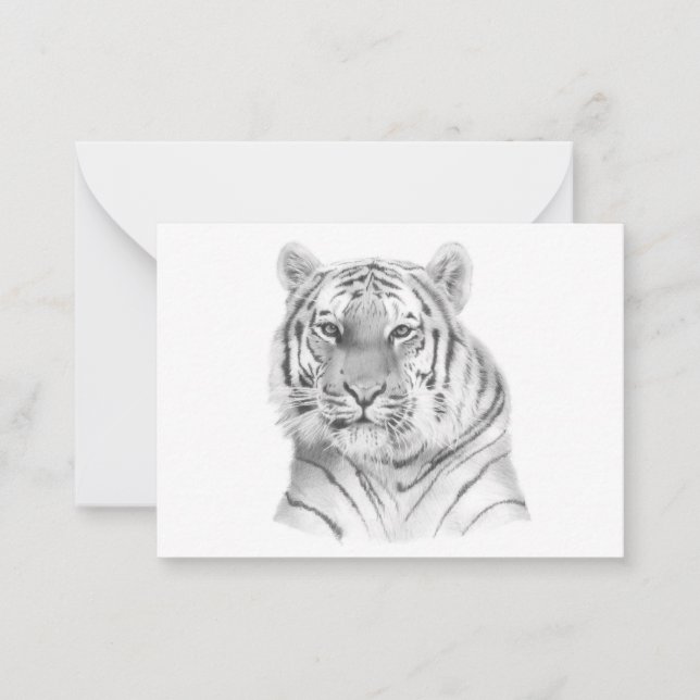 Correspondance Carte de note Tiger (Devant)