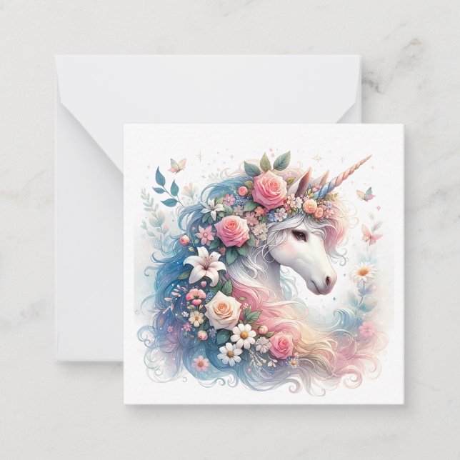 Correspondance Carte de note Unicorn (Devant)