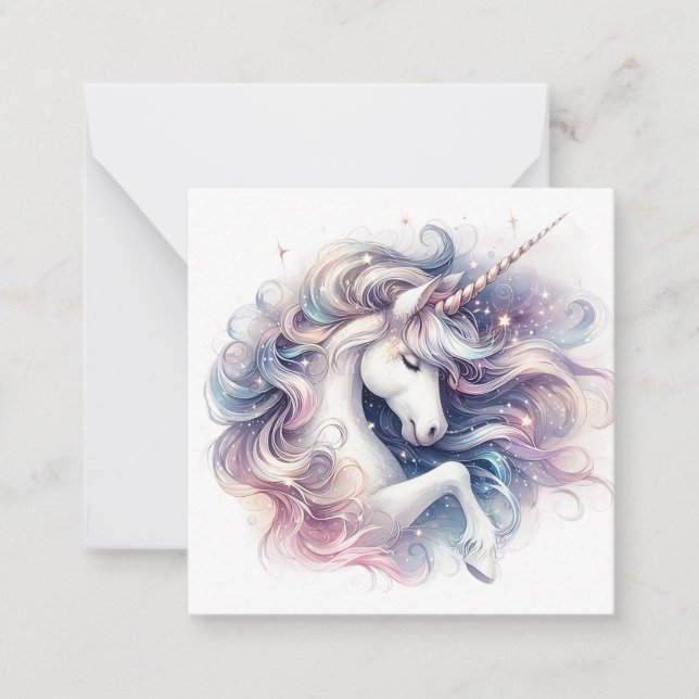 Correspondance Carte de note Unicorn (Devant)