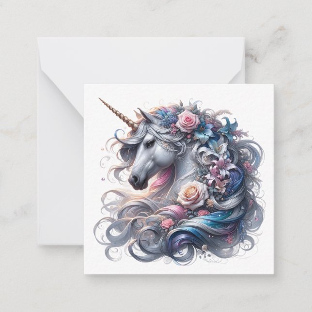 Correspondance Carte de note Unicorn (Devant)