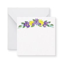 Carte de notes Iris et Daffodiques