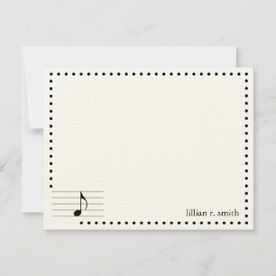 Correspondance Carte de notes musicales personnalisée