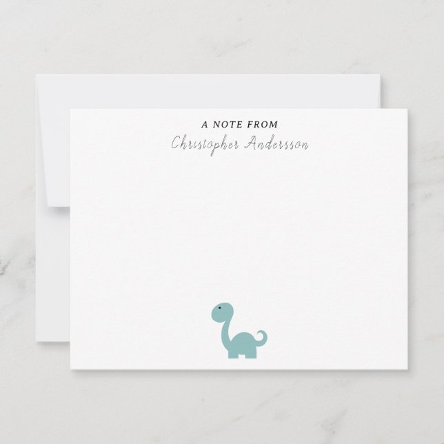 Correspondance Carte de notes pour le mignon Dinosaur Kid (Devant)