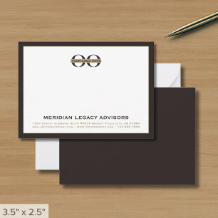 Correspondance Carte de notes professionnelle intemporelle avec l
