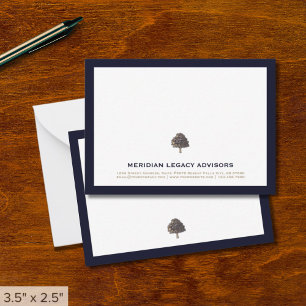 Correspondance Carte de notes professionnelles du logo d'arbre