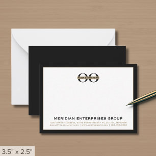 Correspondance Carte de notes professionnelles du logo d'entrepri