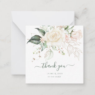 Correspondance Carte de notes Rose PixDezines Watercolor Blush Cr