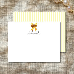 Correspondance Carte de nurserie bébé mignonne jaune mellow