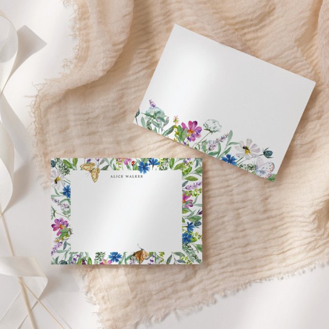 Correspondance Carte de papier à lettres Floral Meadow fleur sauv (Créateur téléchargé)