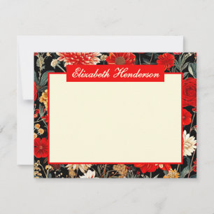 Correspondance Carte de papier à lettres horizontale A6 rouge et