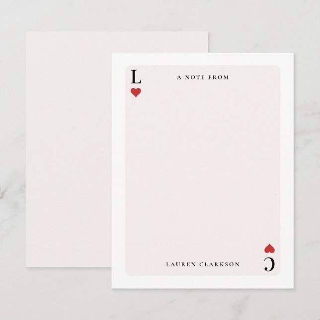 Correspondance Carte de papier à lettres inspirée de la carte de  (Devant / Derrière)