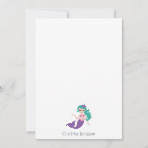 Correspondance Carte de papier à lettres personnalisée de Mermaid