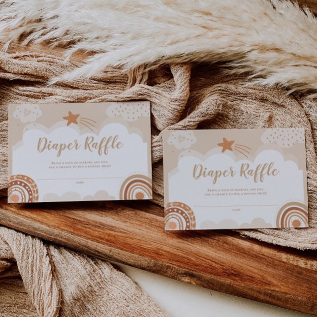 Correspondance Carte de rabat Boho Rainbow Baby shower (Créateur téléchargé)