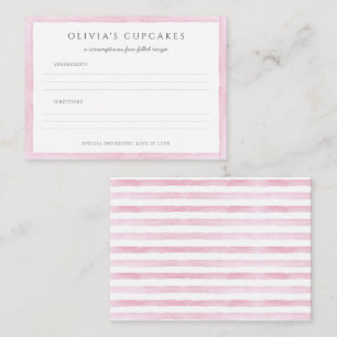 Correspondance Carte de recette de fête d'anniversaire de cuisson