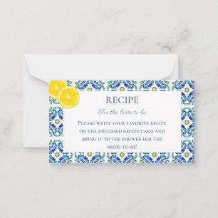 Correspondance Carte de recette de Fête des mariées sicilienne