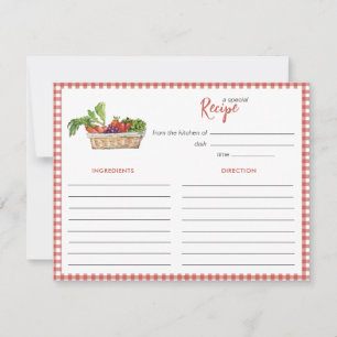 Correspondance Carte de recette de légumes rustiques pour enterre
