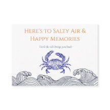 Carte de remerciement Coastal Crab pour les hôtes 