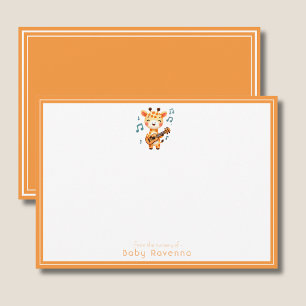 Correspondance Carte de remerciement de baby shower au thème de g