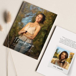 Correspondance Carte de remerciement de fin d'études 2026 Photo S