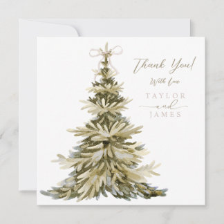 Correspondance Carte de remerciement de mariage d'arbre d'hiver