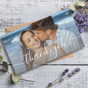 Correspondance Carte de remerciement de mariage minimaliste avec