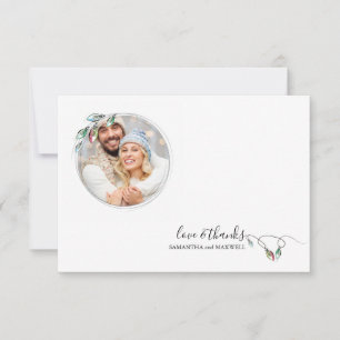 Correspondance Carte de remerciement de Noël scandinave unique