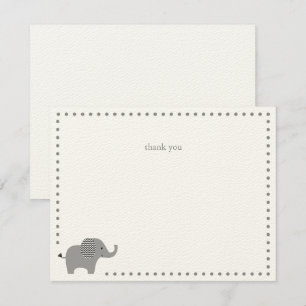 Correspondance Carte de remerciement Elephant Baby shower