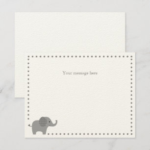 Correspondance Carte de remerciement Elephant Baby shower