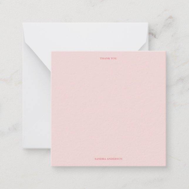Correspondance Carte de remerciement minimale (Devant)