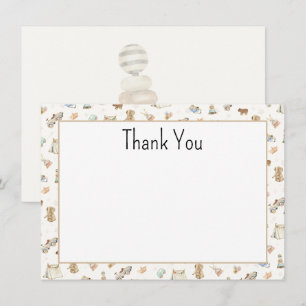 Correspondance Carte de remerciement pas chère Baby Shower Bohème