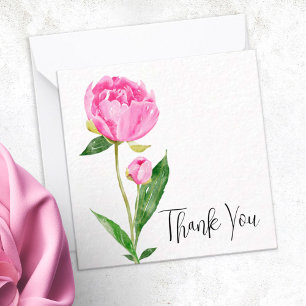 Correspondance Carte de remerciement personnalisée Proep Pink Peo
