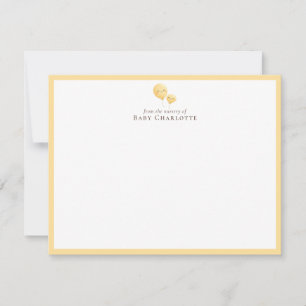 Correspondance Carte de remerciement pour la nurserie avec ballon