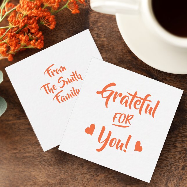 Correspondance Carte de remerciement pour vous (Grateful for You Gift Enclosure Card)