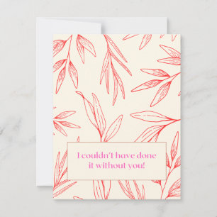 Correspondance Carte de remerciements