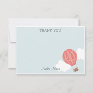 Correspondance Carte de remerciements à ballon à air chaud