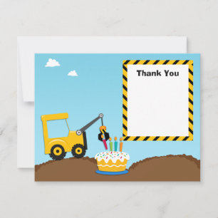 Correspondance Carte de remerciements d'anniversaire de construct