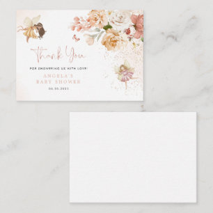 Correspondance Carte de remerciements de Baby shower de jardin de