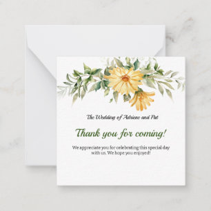 Correspondance Carte de remerciements des fleurs d'eucalyptus